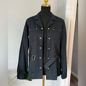 Liz Claiborne 98% Cotton black jacket Small